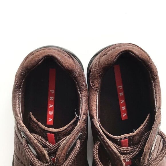 Prada brown fashion sneakers VGUC size 27 (10) - Picture 6 of 8
